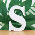 1pc 10cm Wooden Letters Alphabet Word Letter White Name Design Art Crafts Standing DIY Birthday Wedding Home Decor 3.94 Inches