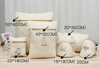 6 pcs/set Beige Mesh Laundry Bag Dirty Clothes Underwear Bra Socks Lingerie Wash Bag for Washing Machine