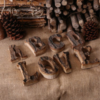 1 Pc Wooden Letters Home Decor Alphabet Number DIY Home Restaurant Bar Decoration Vintage Natural Decorative Letters Love