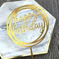 Happy Birthday Cake Topper Acrylic Letter Cake Toppers Party Supplies Happy Birthday Black Cake Decorations Boy 33 Designs