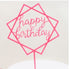 Happy Birthday Cake Topper Acrylic Letter Cake Toppers Party Supplies Happy Birthday Black Cake Decorations Boy 33 Designs